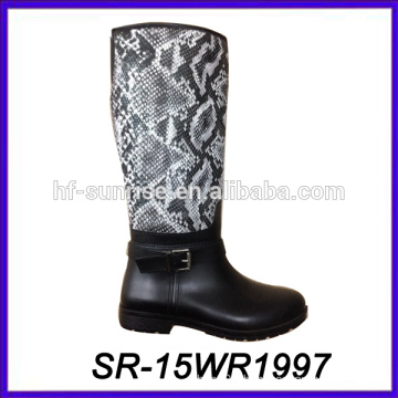 women high heel boot new pu upper rain boot